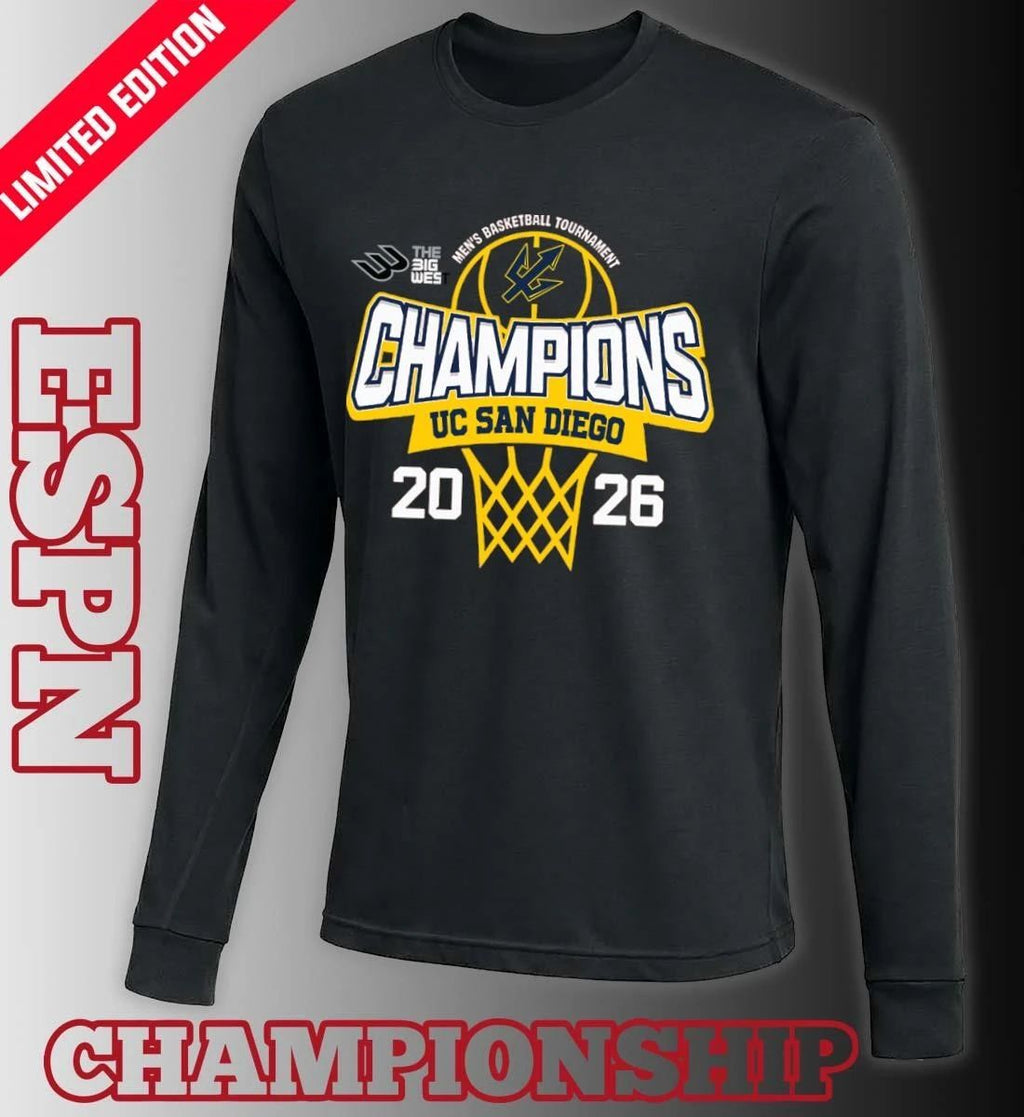 Big West Conference Men’s Basketball Tournament 2026 Champions UC San Diego Tritons T-Shirt