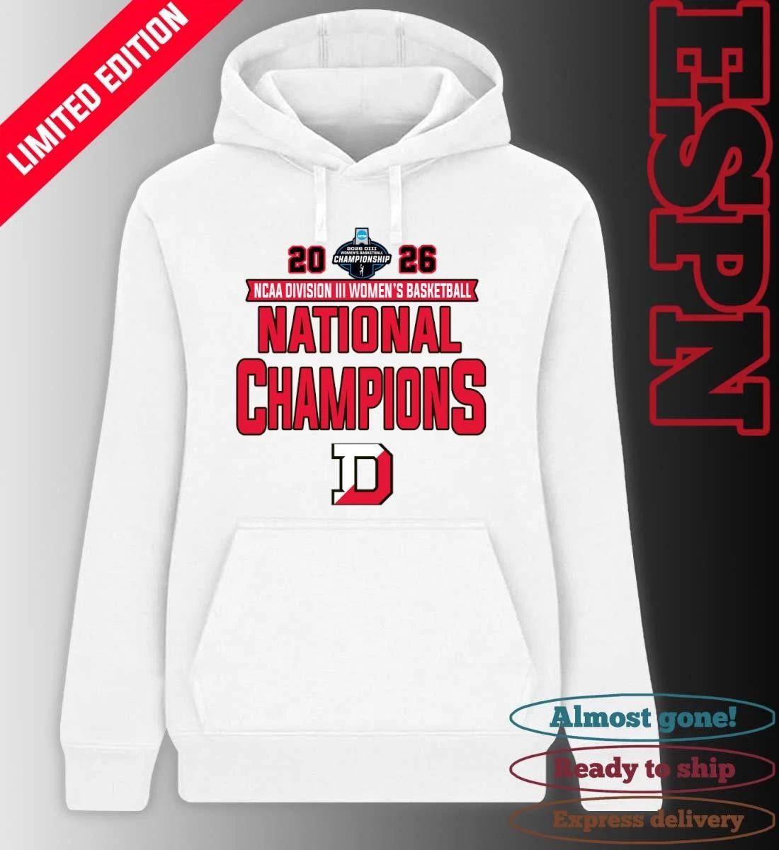 Denison Big Red 2026 NCAA Division III Women’s Basketball National Champions T-Shirt