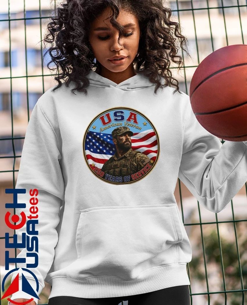 USA American Veteran 250 Years of Service shirt
