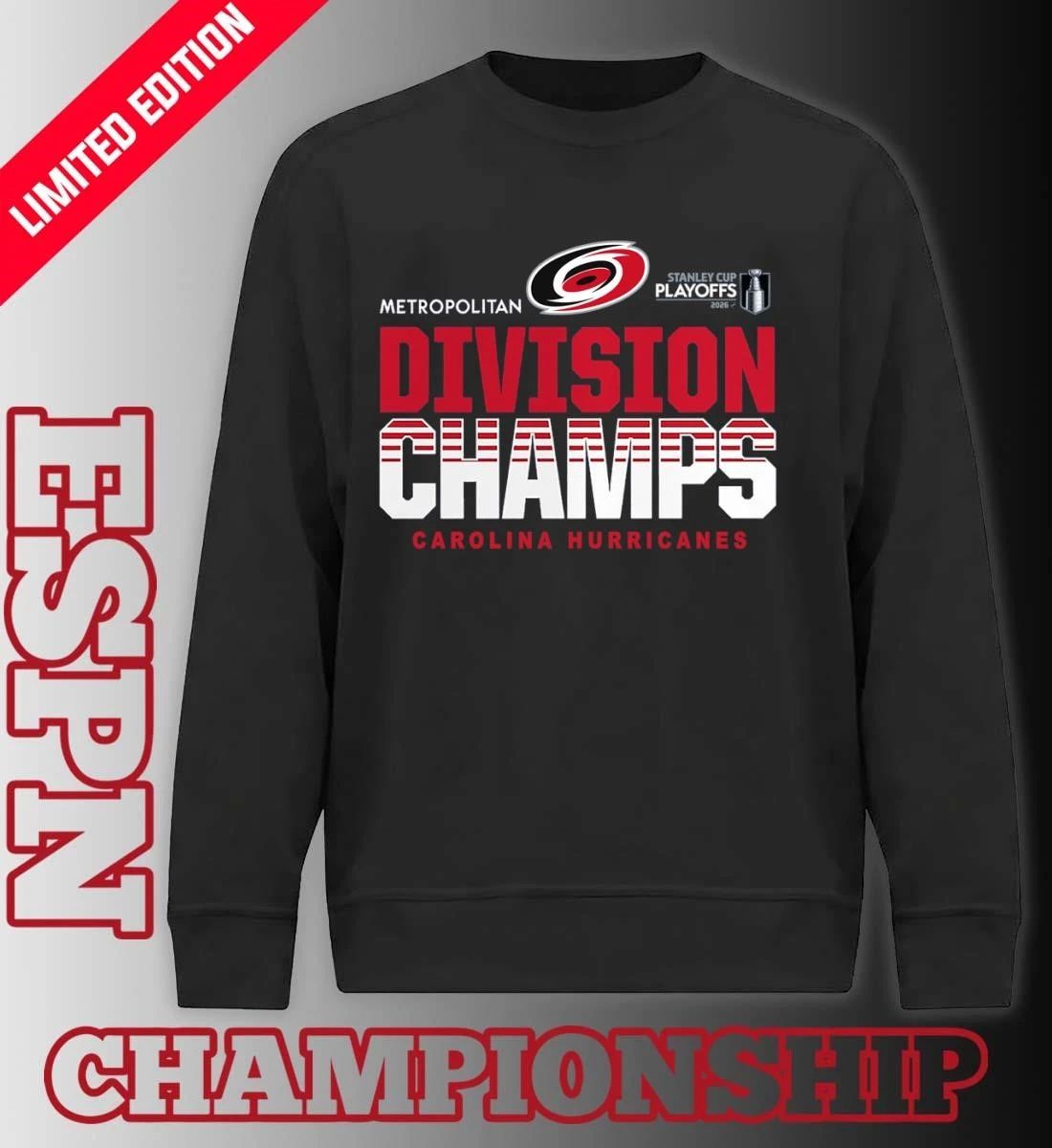 NHL Metropolitan Division Champions 2026 Carolina Hurricanes Hockey Shirt