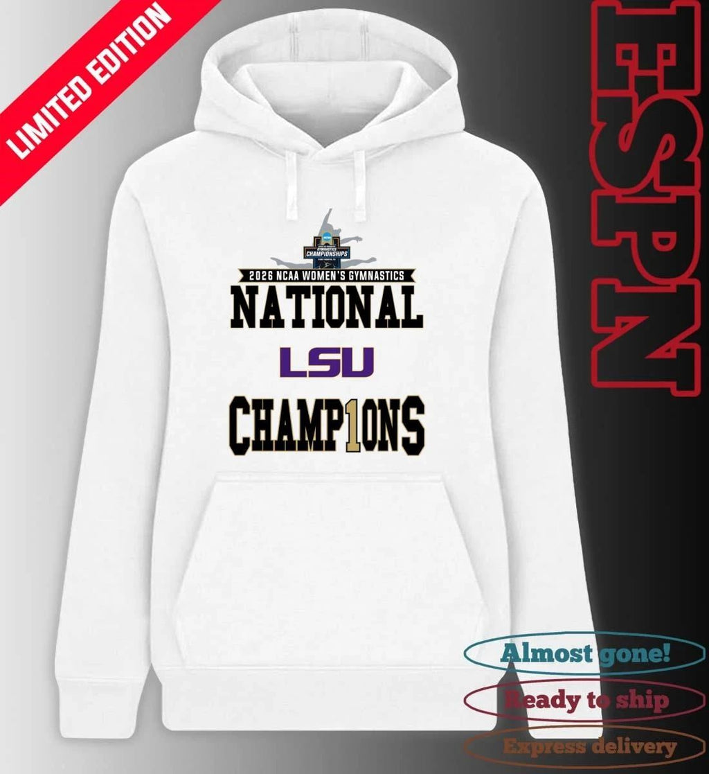 LSU Women’s Gymnastics 2026 NCAA National Champions Locker Room T-Shirt