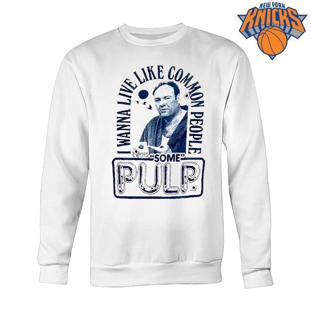 Tony Soprano The Sopranos I Wanna Live Like Common People Some Pulp Tropicana Shirt
