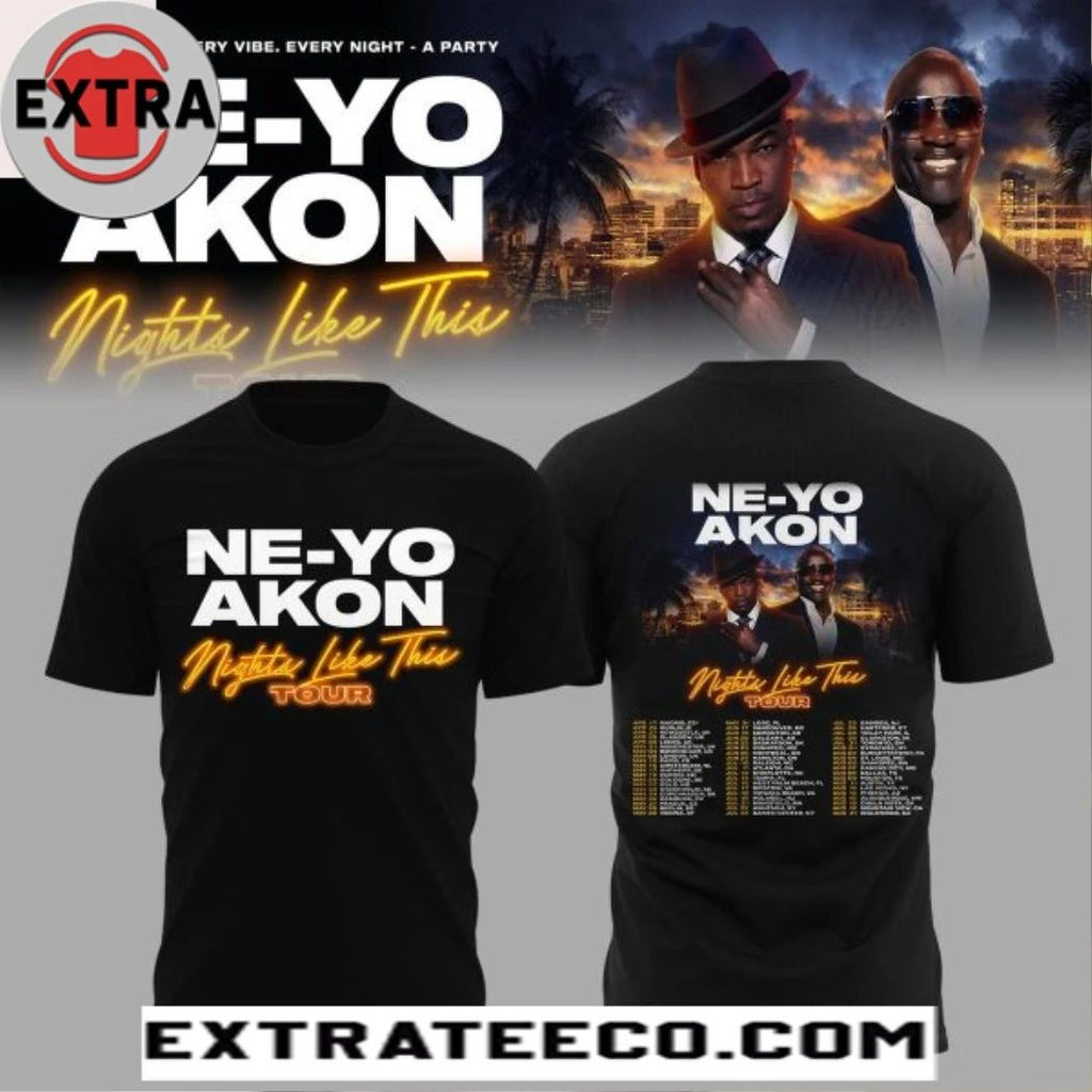 Ne-Yo And AKON Nights Like This Tour 2026 Hoodie T-Shirt