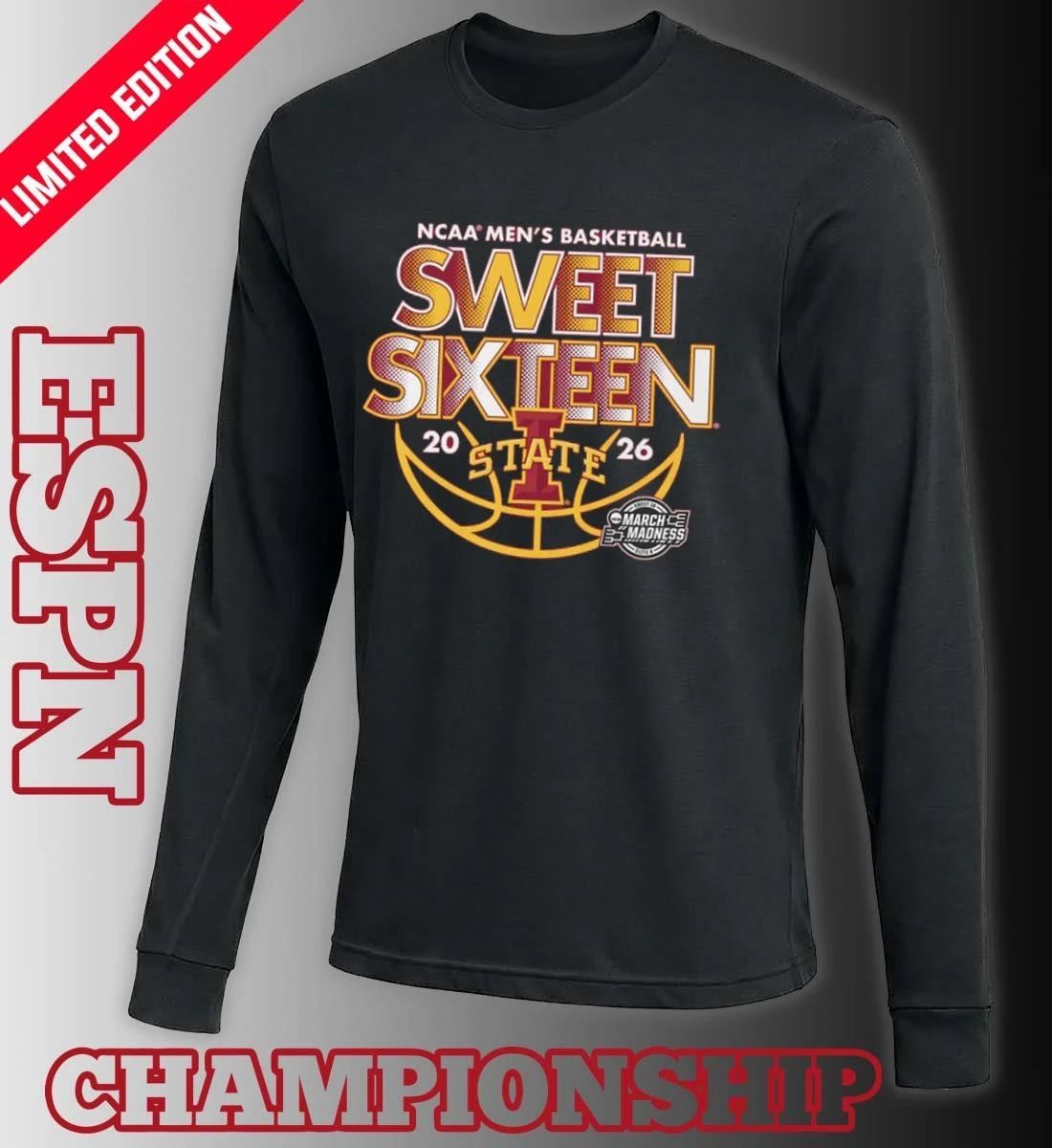 Sweet Sixteen 2026 Iowa State Men’s Basketball Shirt