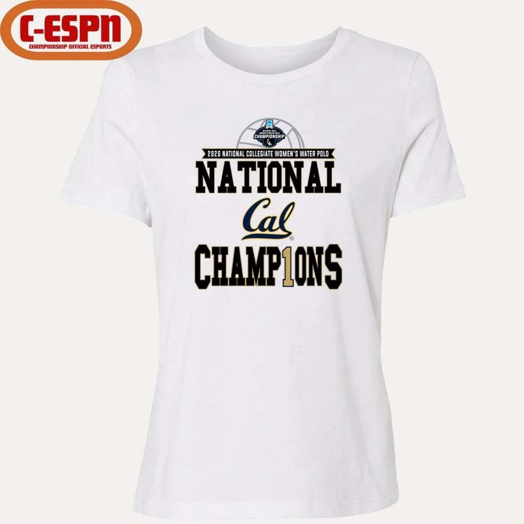 Cal Golden Bears 2026 NCAA Women’s Water Polo National Champions Locker Room T-Shirt