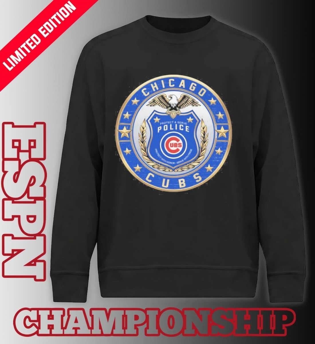 Chicago Cubs X Protect & Serve Police Shirt