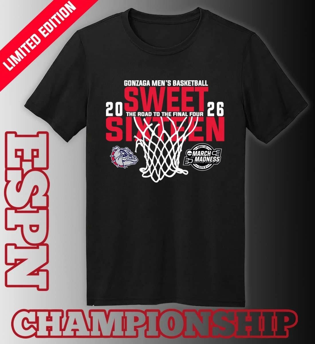 Gonzaga Men’s Basketball 2026 Sweet Sixteen The Road To The Final Four Shirt