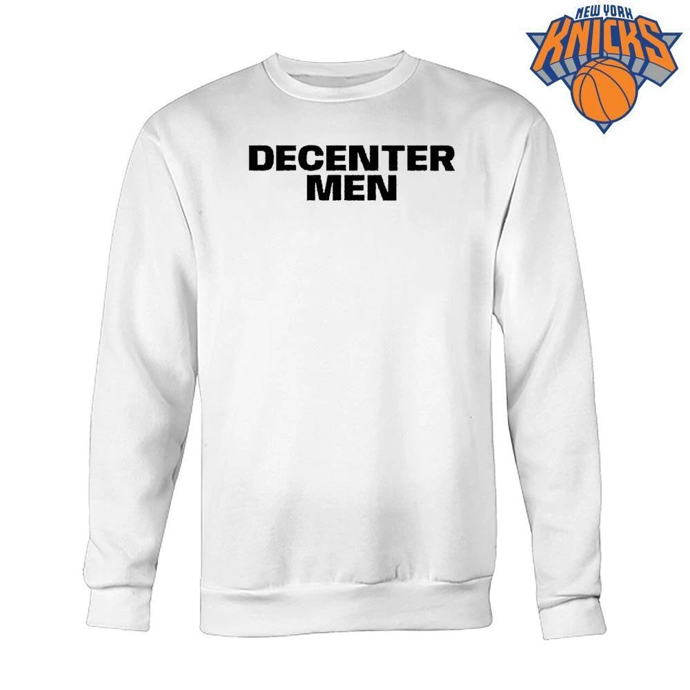 Decenter Men Anti Patriarchy Feminist Slogan Minimalist Shirt