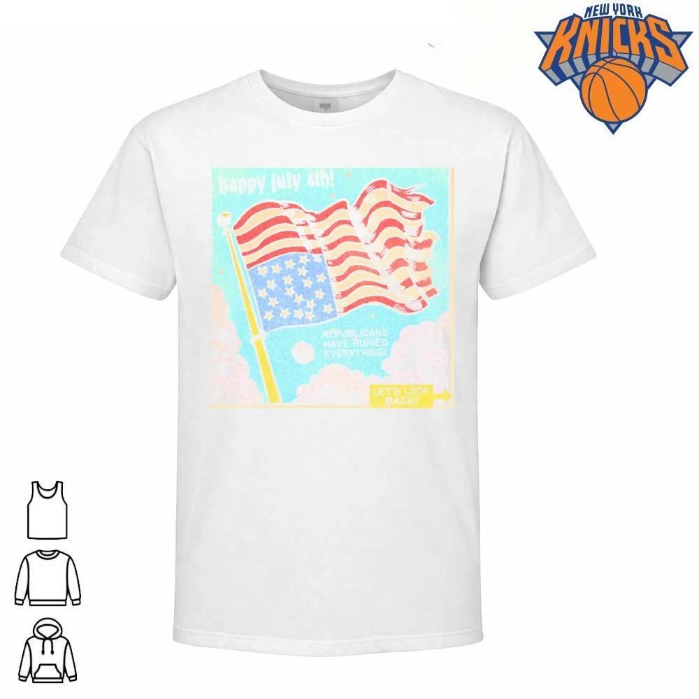 Happy 4th of July Flag Republicans Have Ruined Everything Political Protest shirt