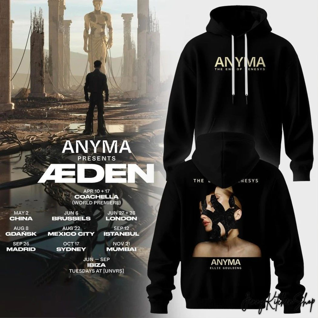 Original Anyma Ellie Goulding Presents Den Concept 2026 Two Sided T-Shirt