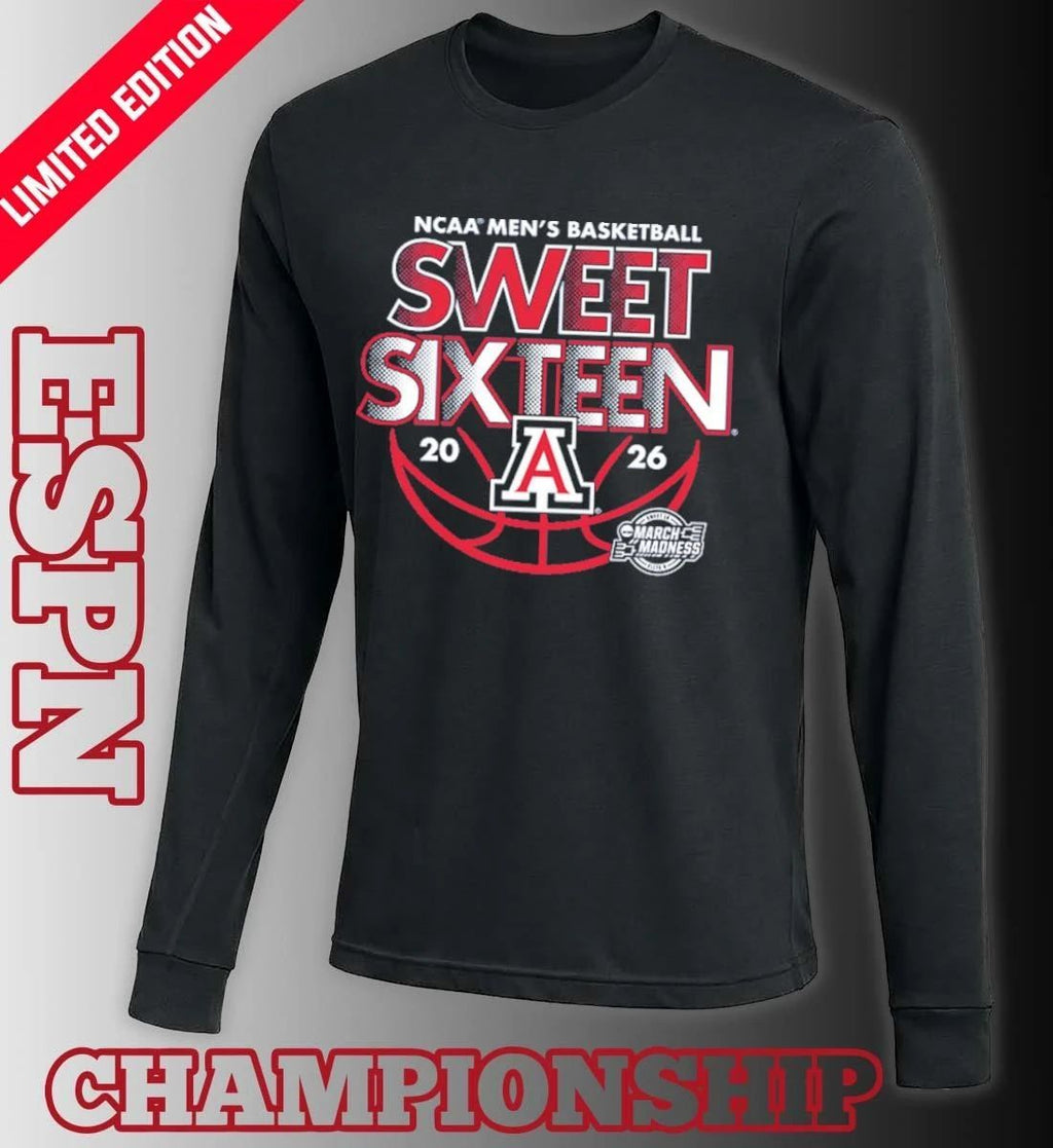 Sweet Sixteen 2026 Arizona Men’s Basketball Shirt