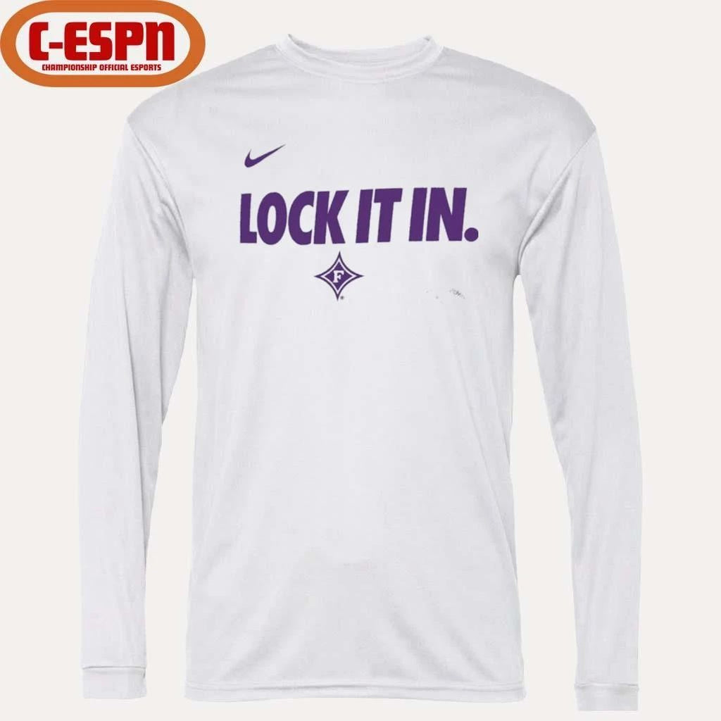Furman University Basketball Lock It In Bench T-Shirt