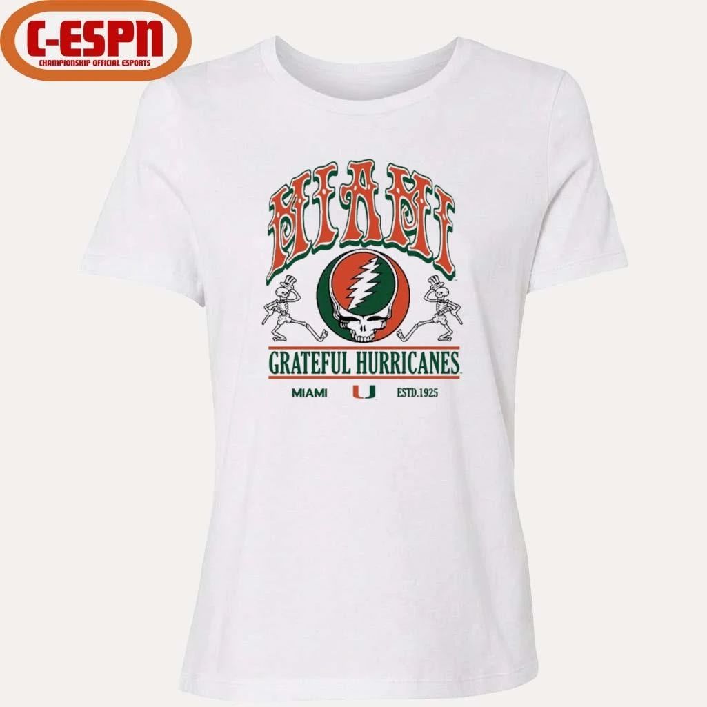 University Of Miami X Grateful Hurricanes Shirt