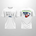 2026 Seahawks King Of The West Logo Two Sided Shirt
