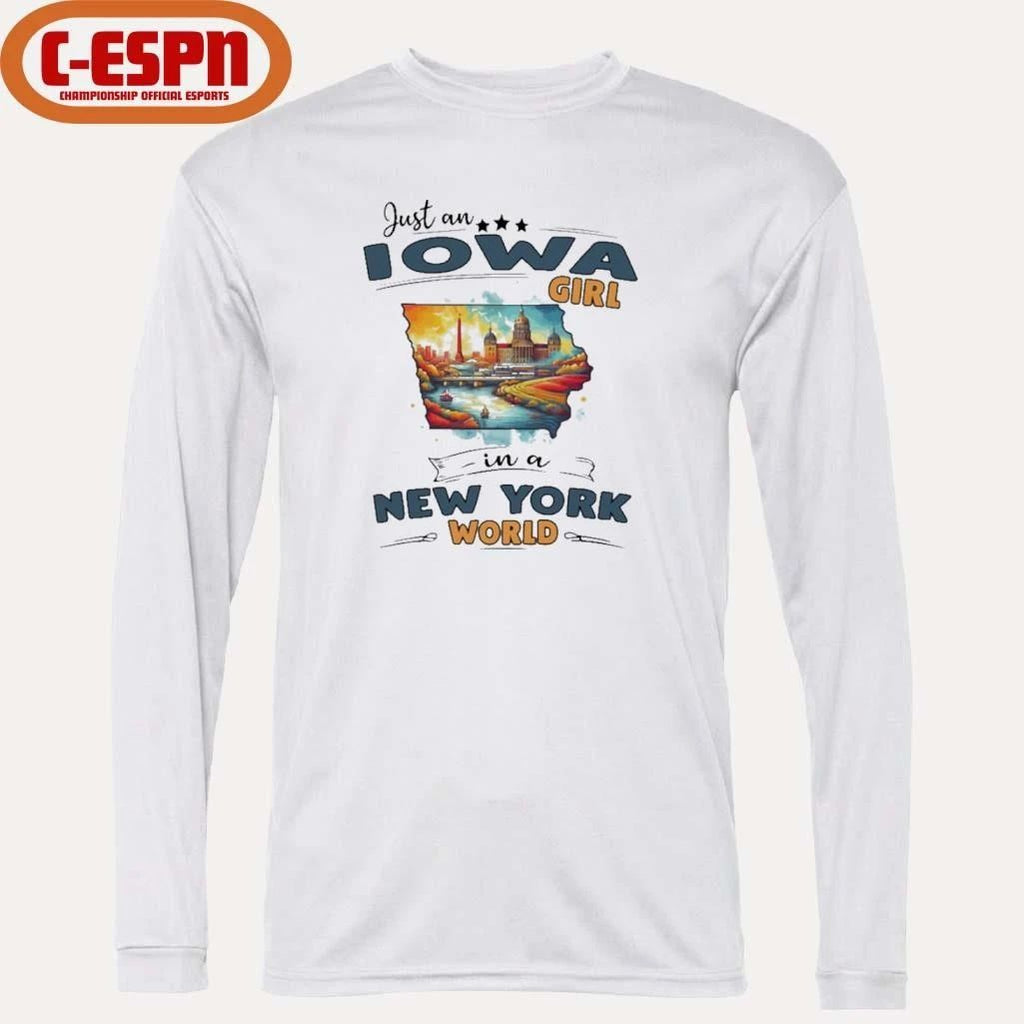 Just An Iowa Girl In A New York World Retro Shirt
