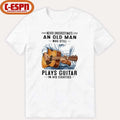 Never Underestimate An Old Man Who Still Plays Guitar In His Eighties Classic T-Shirt