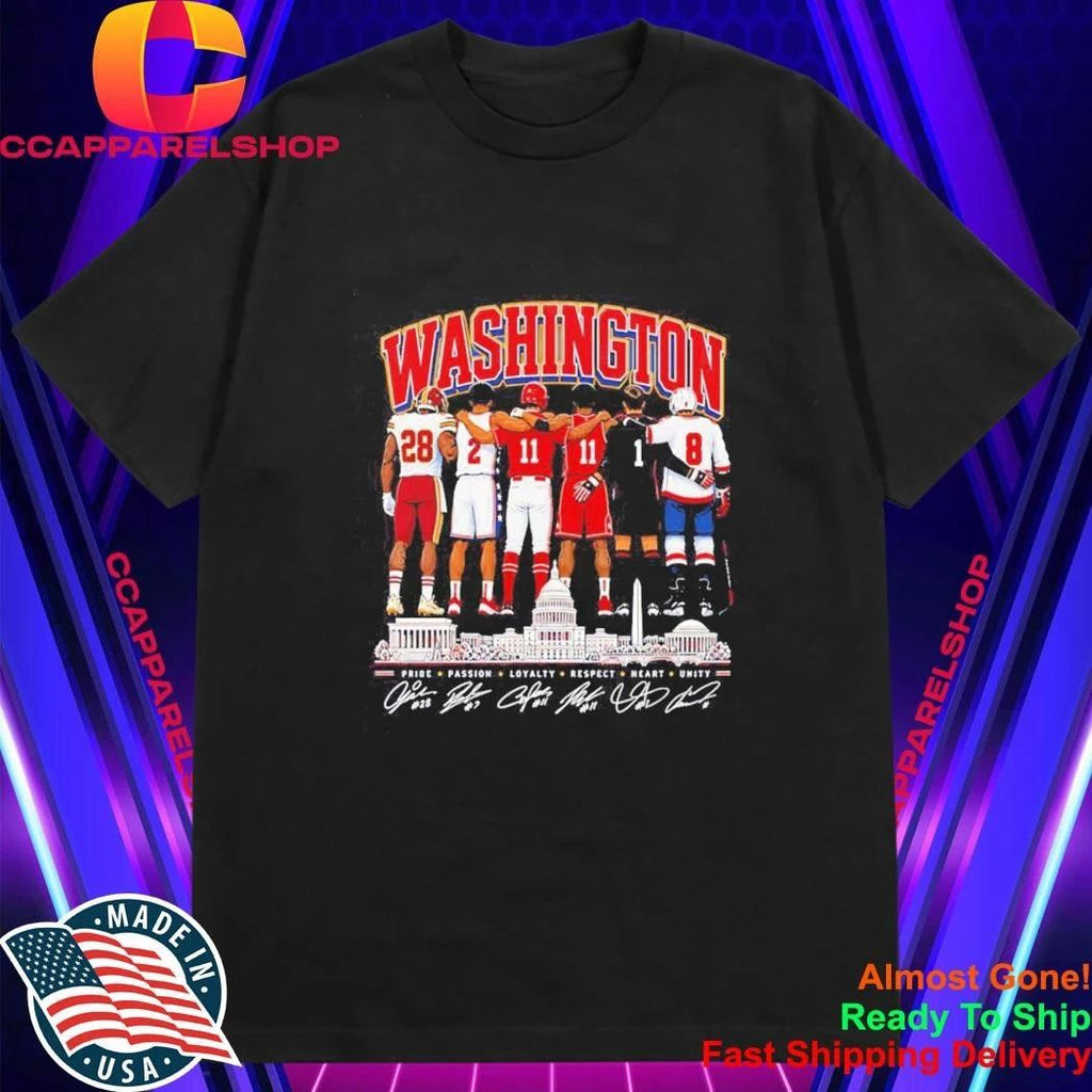 Washington Commanders Wizards Nationals Capitals DC Pride Passion Loyalty Shirt