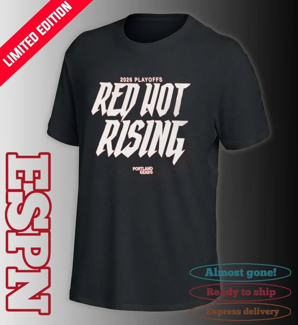 Portland Trail Blazers Red Hot Riding 2026 Playoffs Shirt