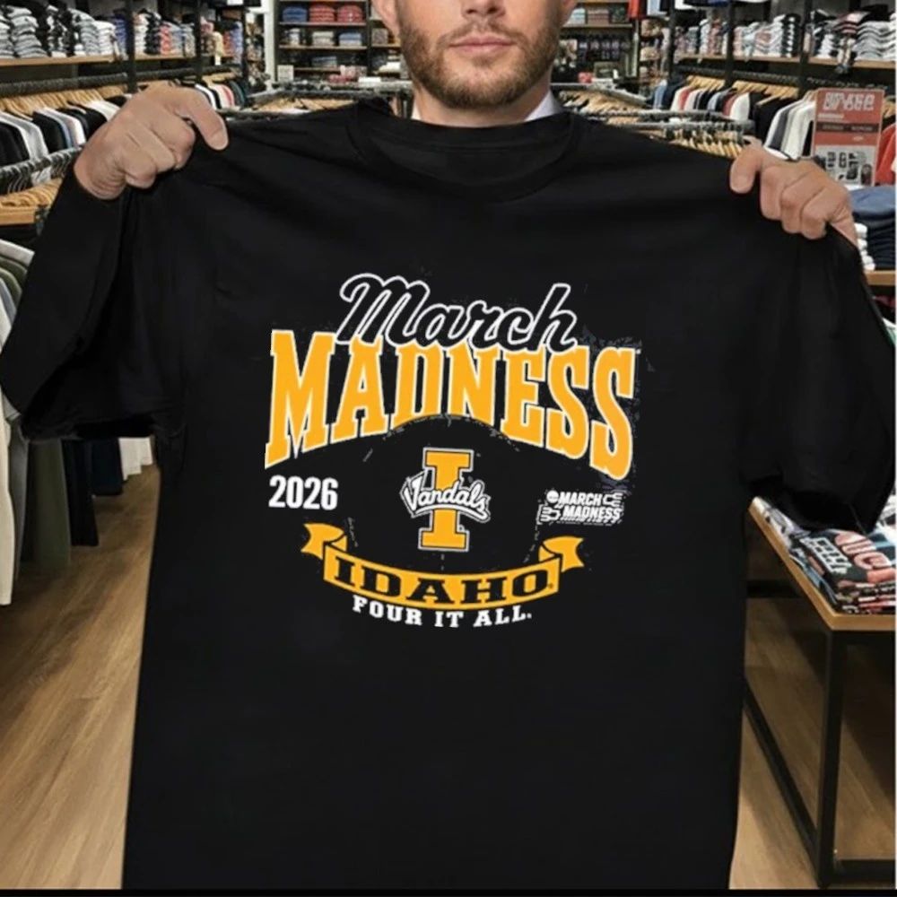 Idaho Vandals Men’s Basketball 2026 Road To NCAA March Madness Four It All T-Shirt
