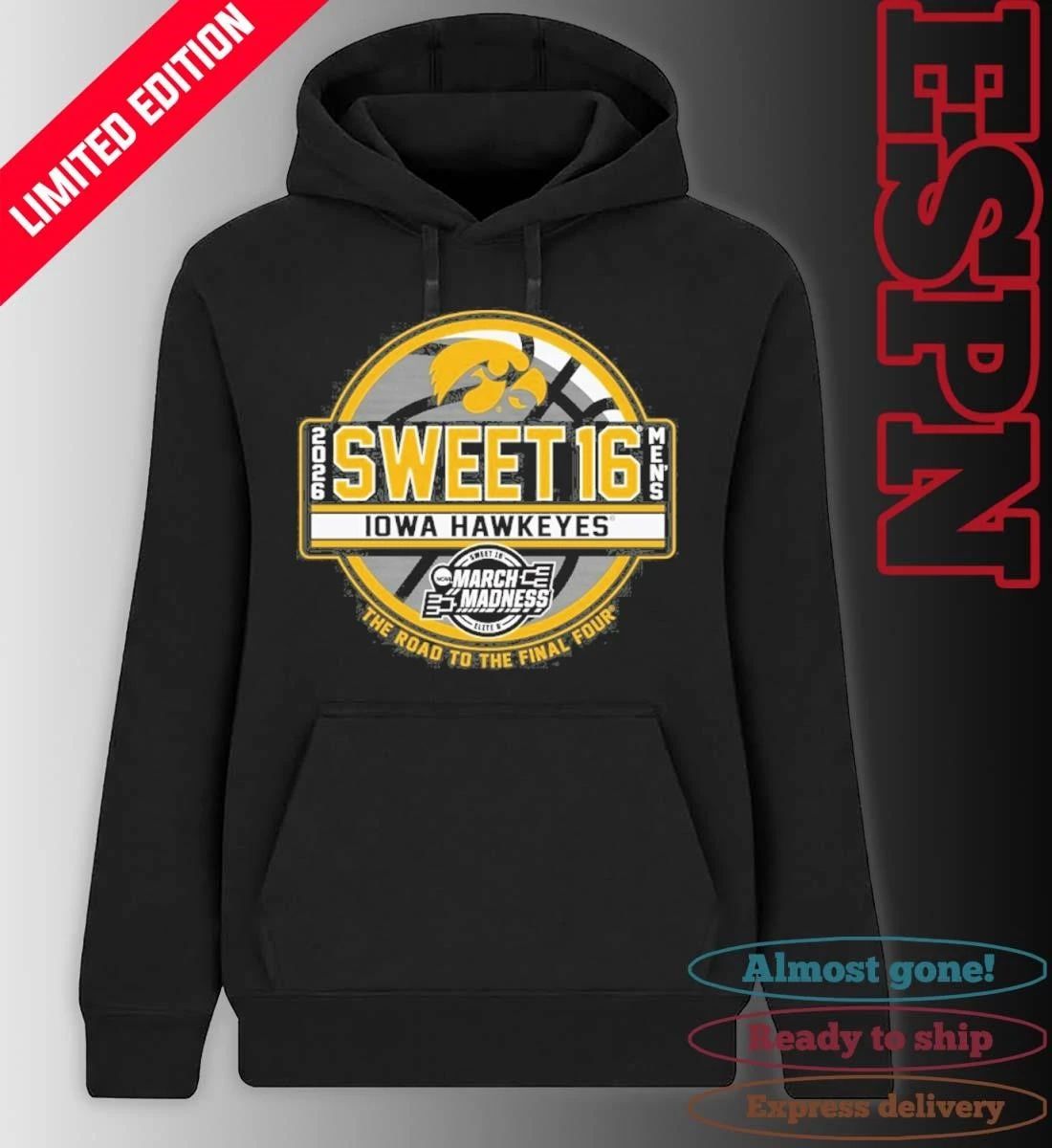 University of Iowa Men’s Basketball 2026 Sweet 16 Shirt