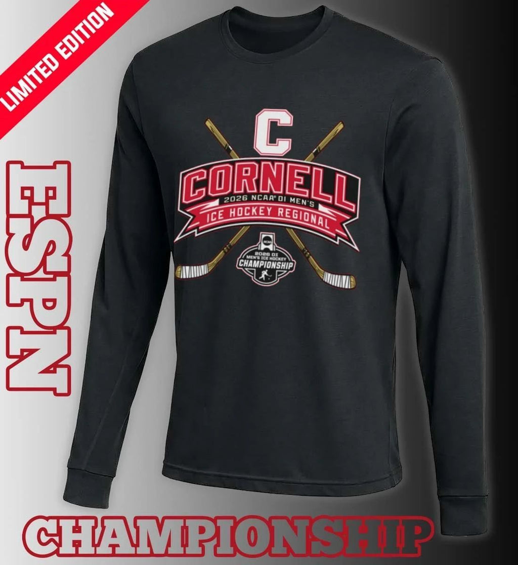 Cornell Big Red 2026 NCAA DI Men’s Ice Hockey Regionals T-Shirt