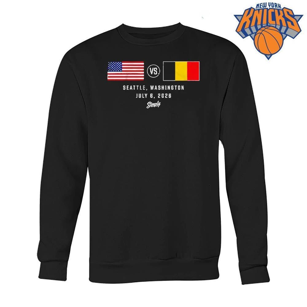 USA vs Belgium Seattle Washington July 6 2026 Match Shirt