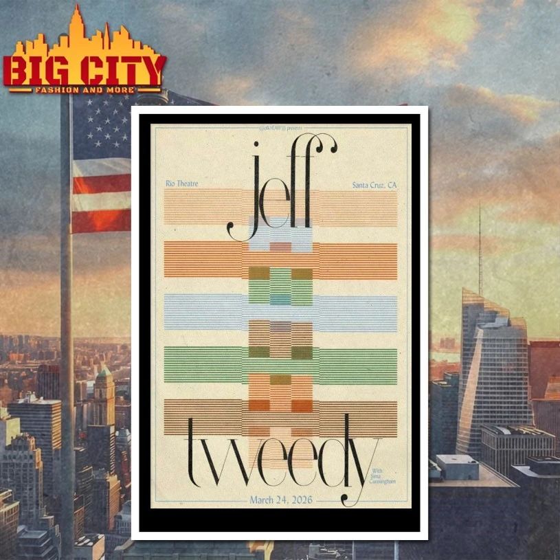 Jeff Tweedy 3.24.2026 Santa Cruz CA Poster t-shirt