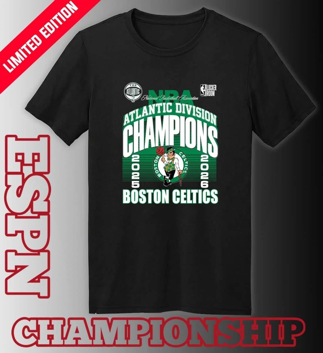 Boston Celtics 2026 Atlantic Division Champions Locker Room T-Shirt