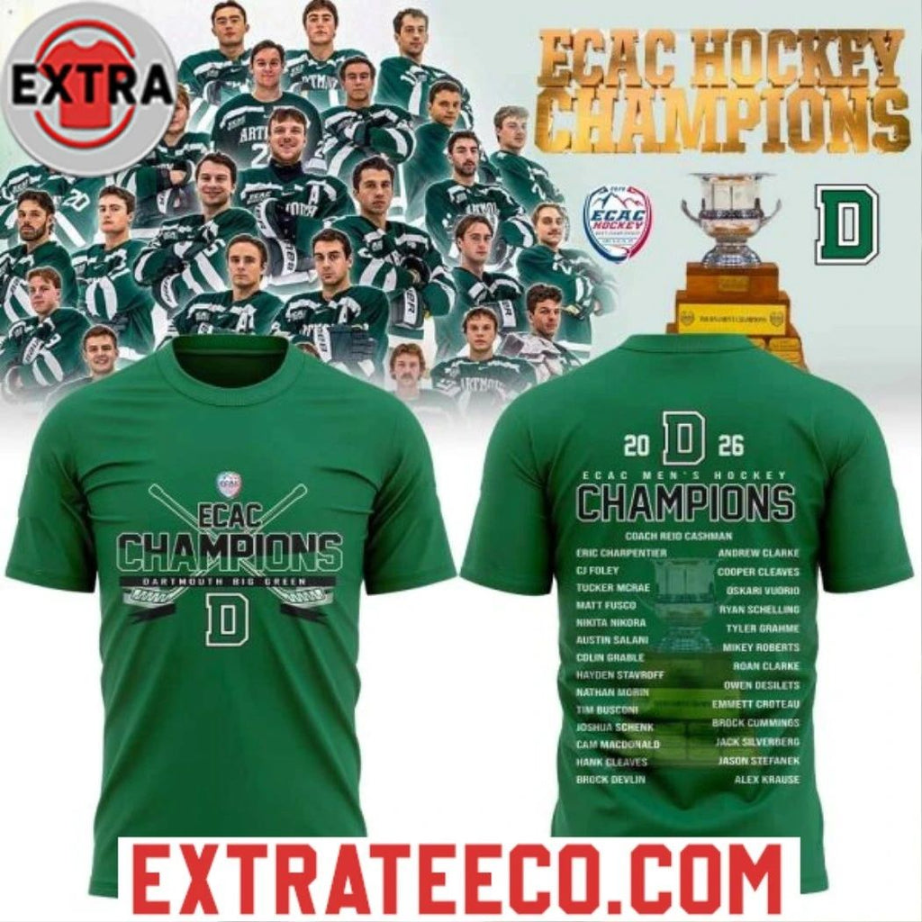 Dartmouth Men’s Hockey 2026 ECAC Hockey Champions Shirts
