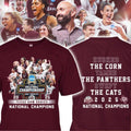 Original Texas Aggies National Champions 2025 Husked The Corn Tamed Logo Shirt