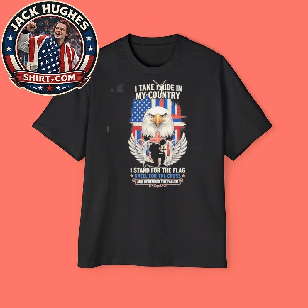 Pride In My Country Stand For Flag Kneel For Cross Shirt