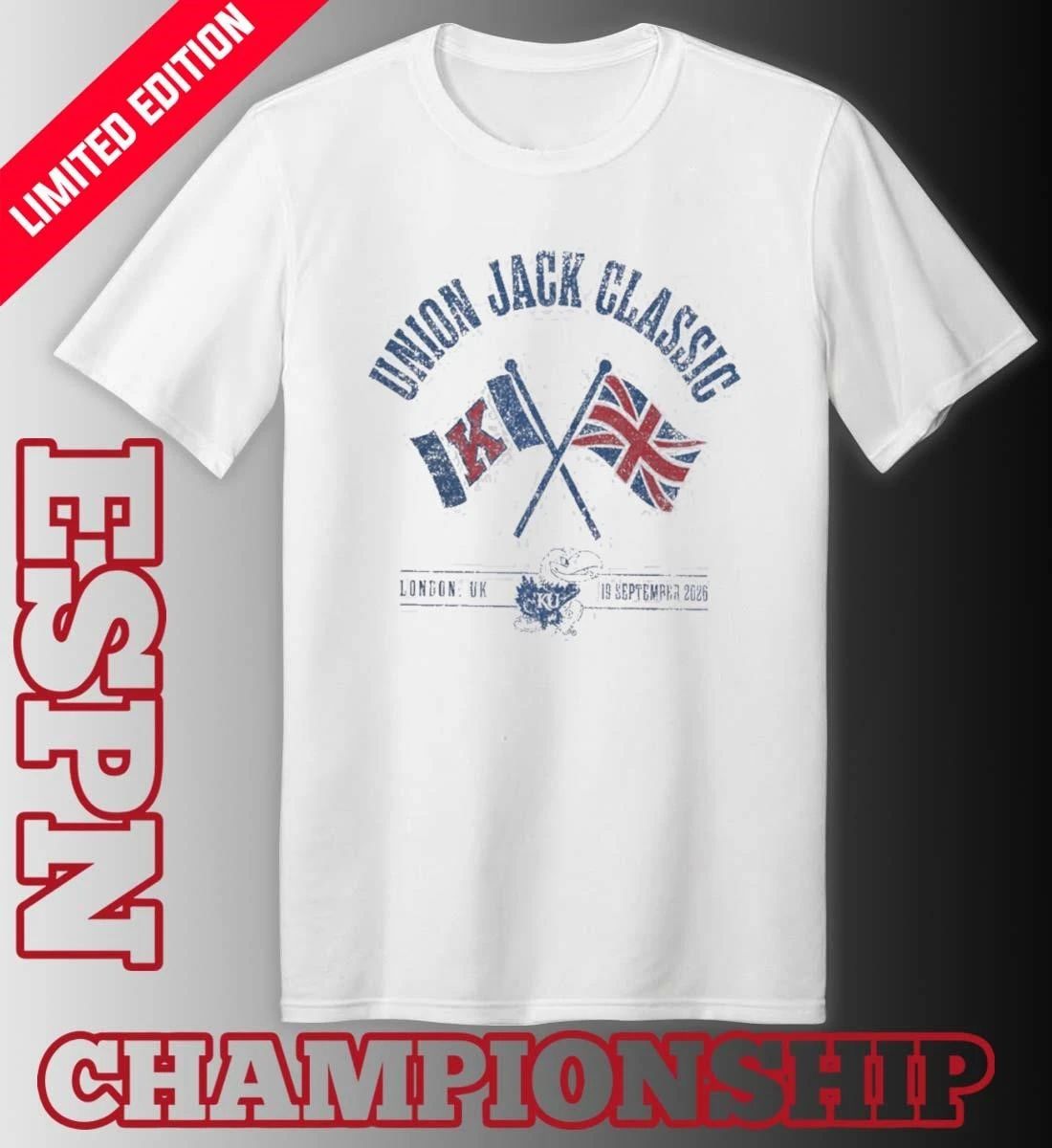University Of Kansas Football 2026 London Union Jack Classic Bound Shirt