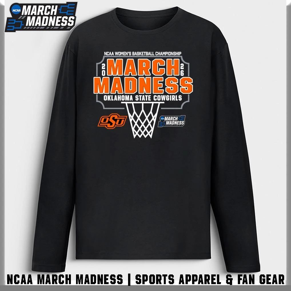 Oklahoma State Cowgirls 2026 NCAA Women’s Basketball Tournament March Madness T-Shirt