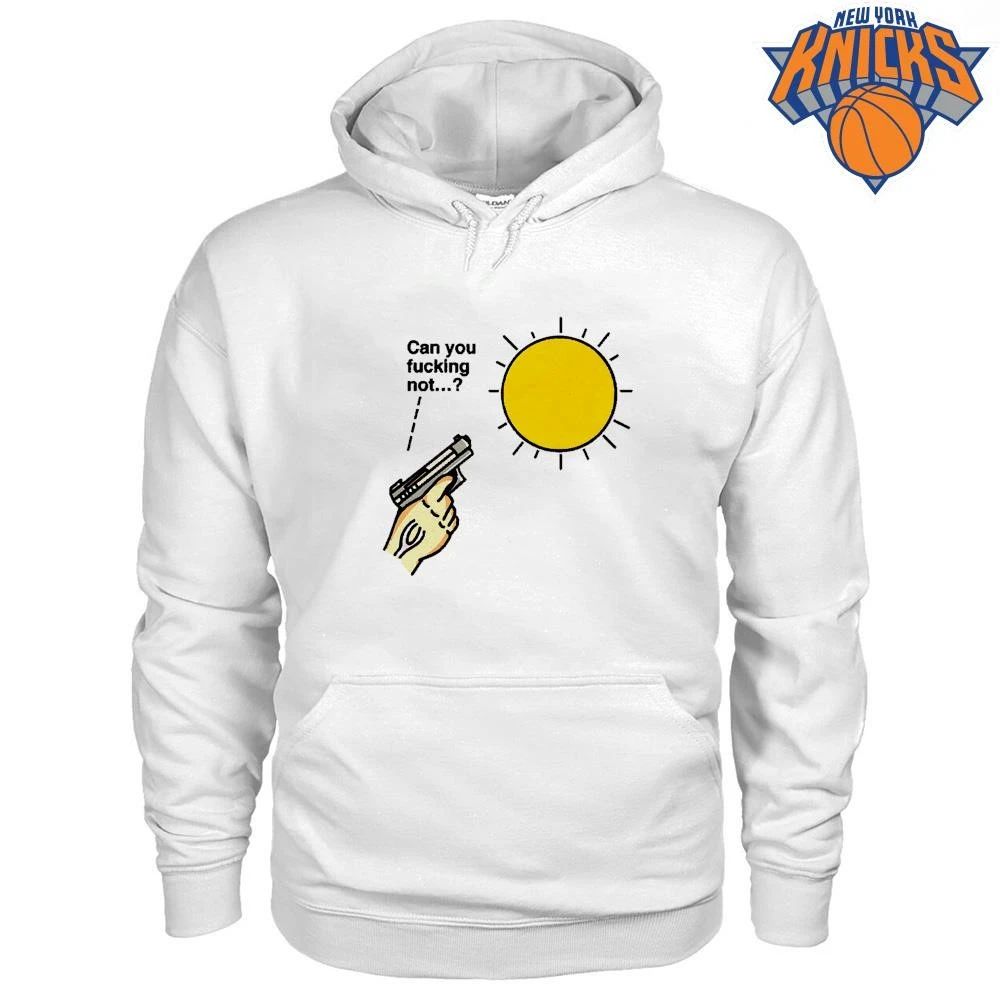 Can You Fucking Not Hand Pointing Gun At Hot Sun Weather Meme Shirt
