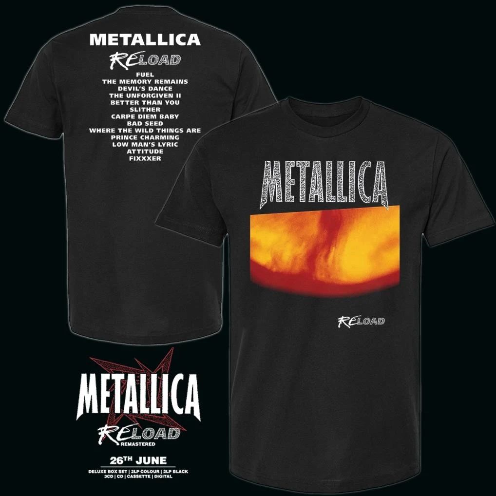 Metallica Reload Cover & Tracks T-Shirt