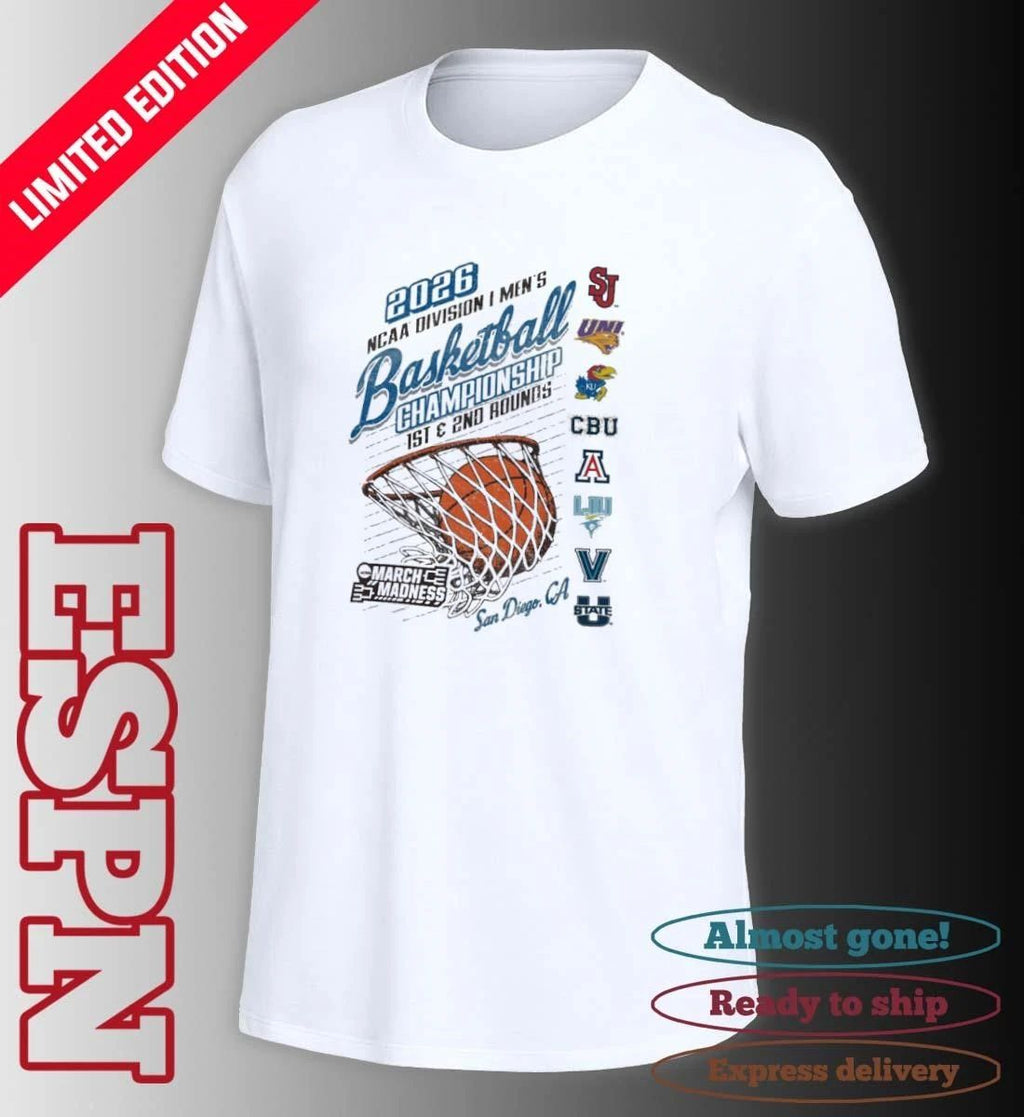 San Diego, CA 2026 NCAA DI Men’s Basketball Championship – 1st, 2nd Rounds Shirt