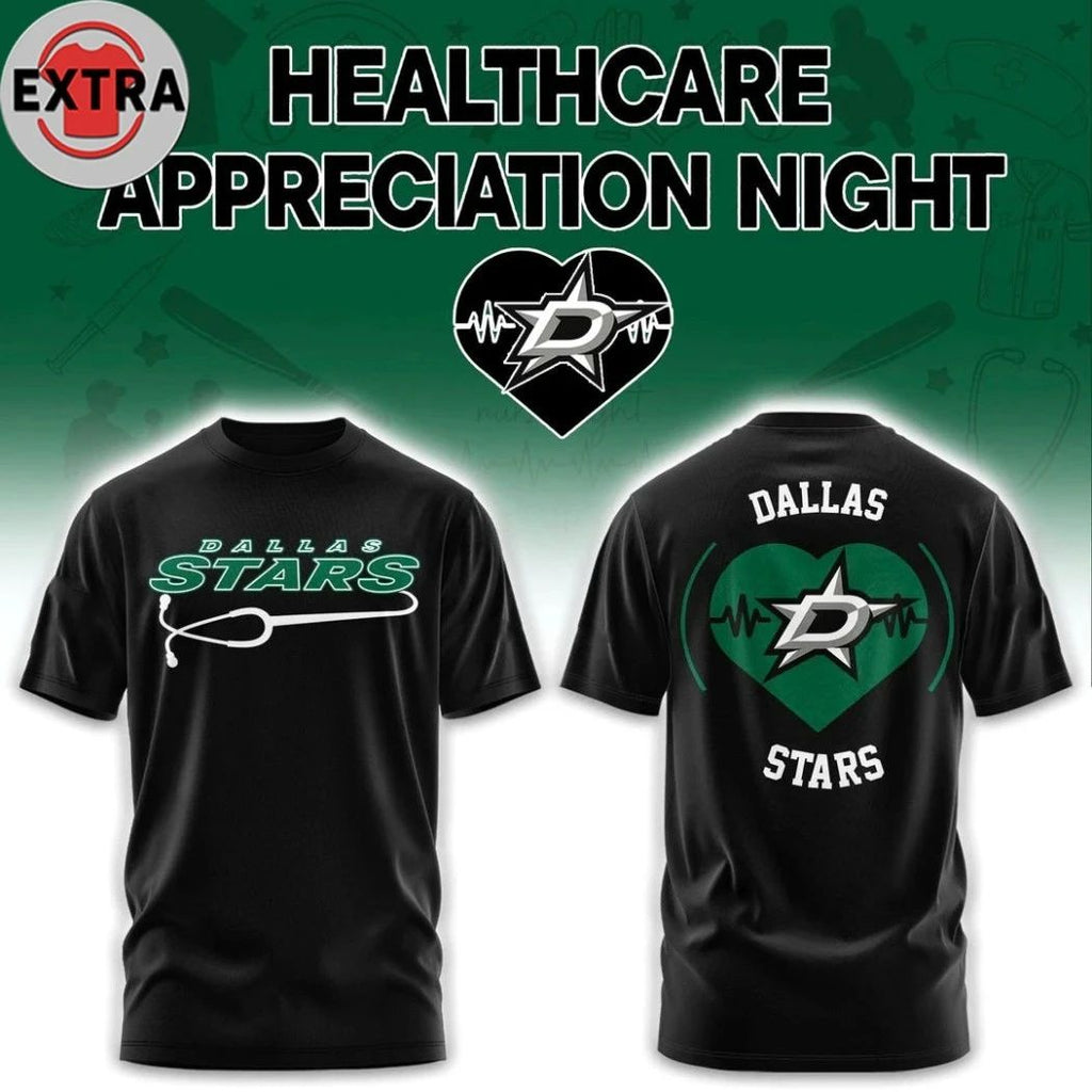 Dallas Stars Healthcare Appreciation Night Logo 2026 Hoodie T-Shirt