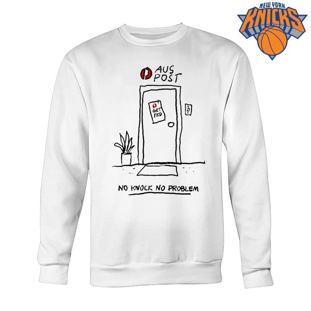 Aus Post No Knock No Problem Funny Delivery Parody shirt