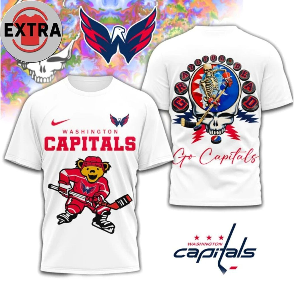 Washington Capitals x Deadhead Death Check Go Capitals Shirt