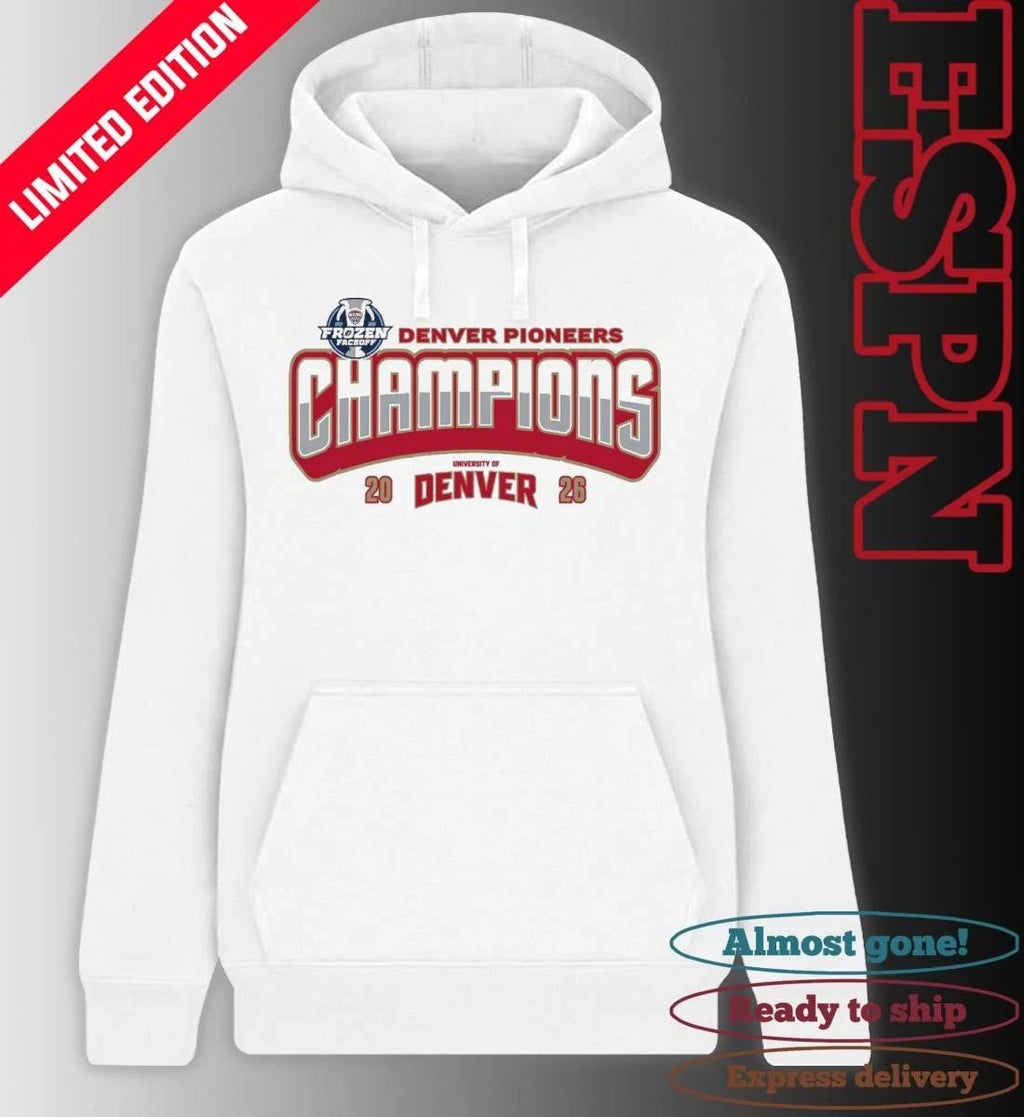 Denver Pioneers 2026 Frozen Faceoff Champions T-Shirt