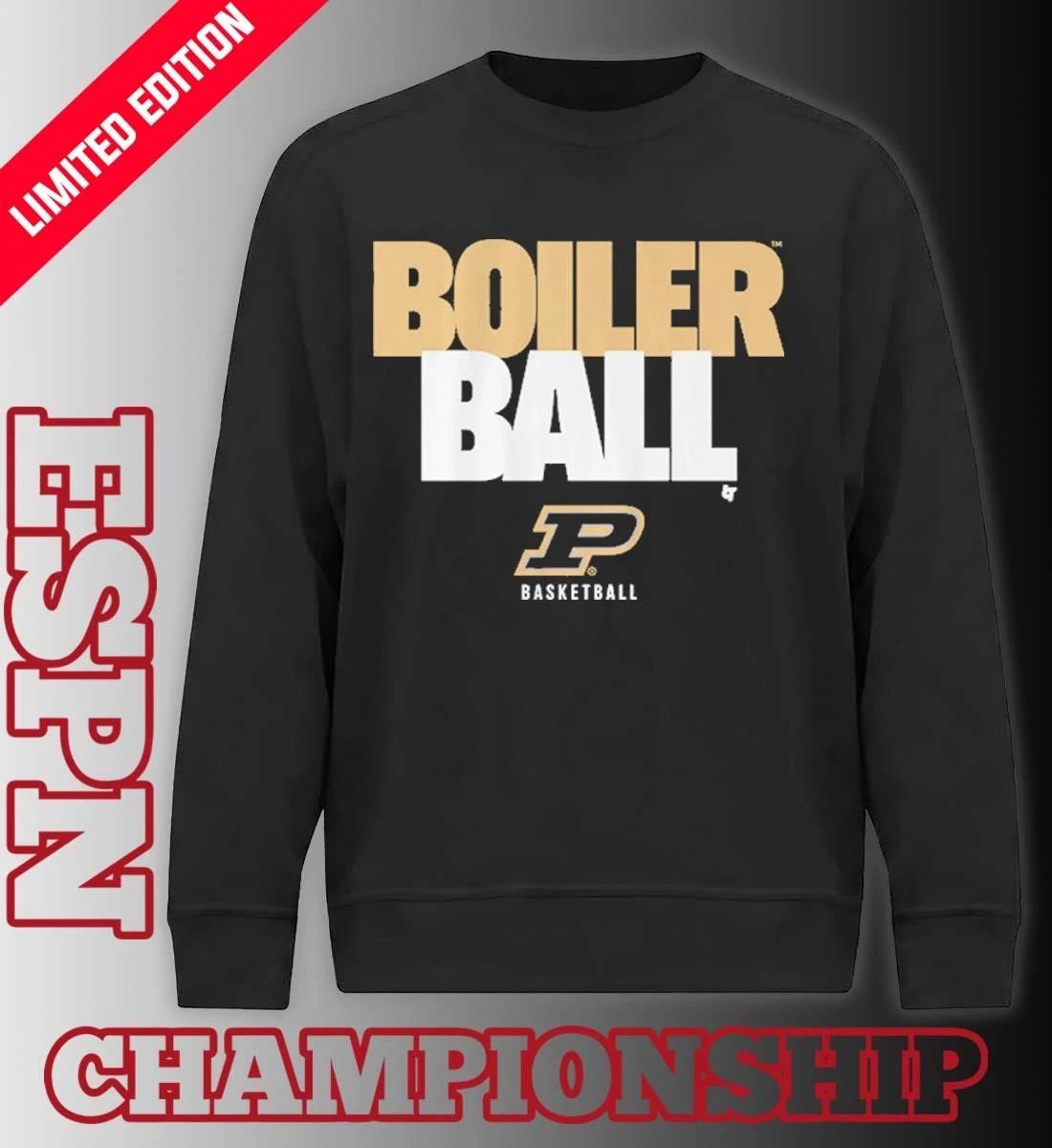 Purdue Basketball Boiler Ball Text Stack Shirt