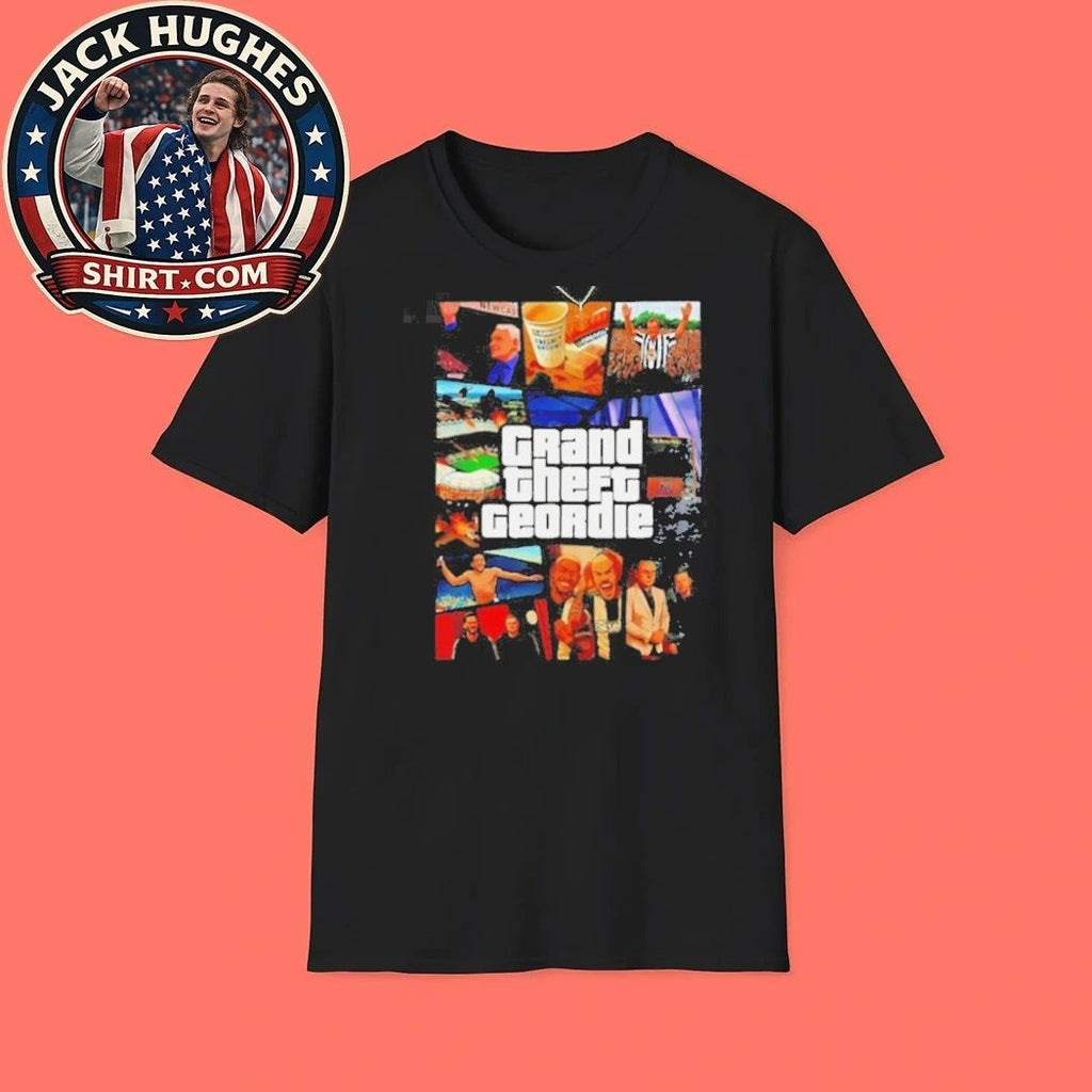 Grand Theft Geordie Newcastle United Football Club Parody Shirt
