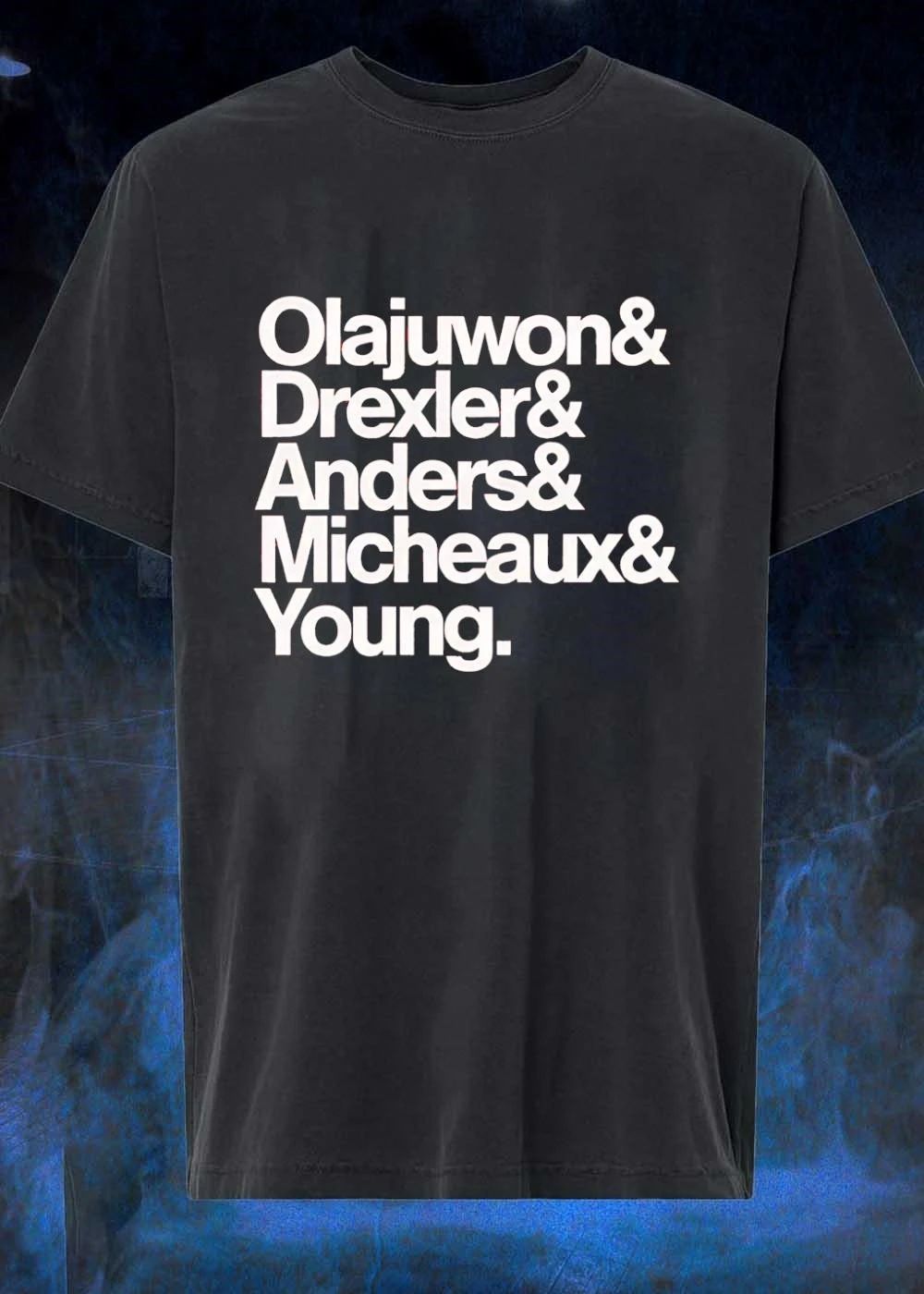 Basketball Legends Olajuwon Drexler Anders Micheaux Young Team Shirt