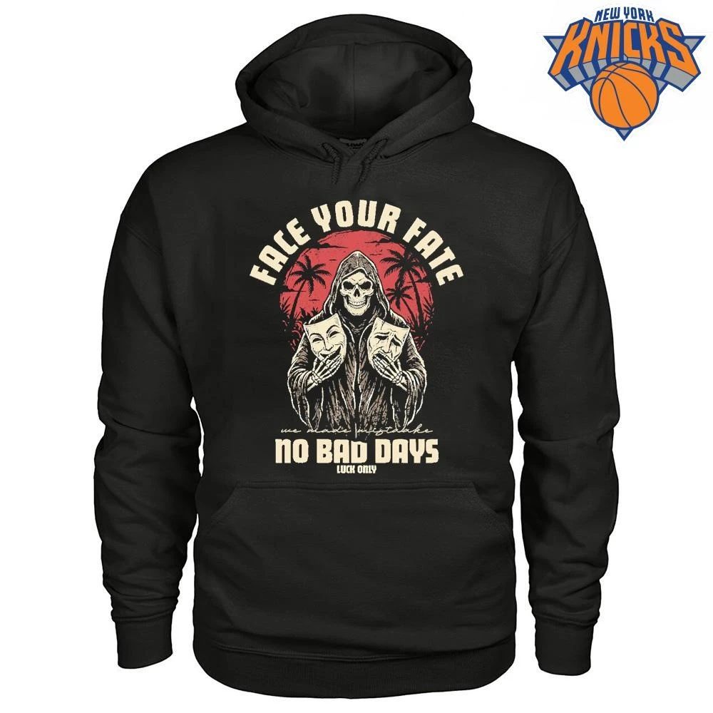 Face Your Fate No Bad Days Grim Reaper Comedy Tragedy Theater Masks Shirt