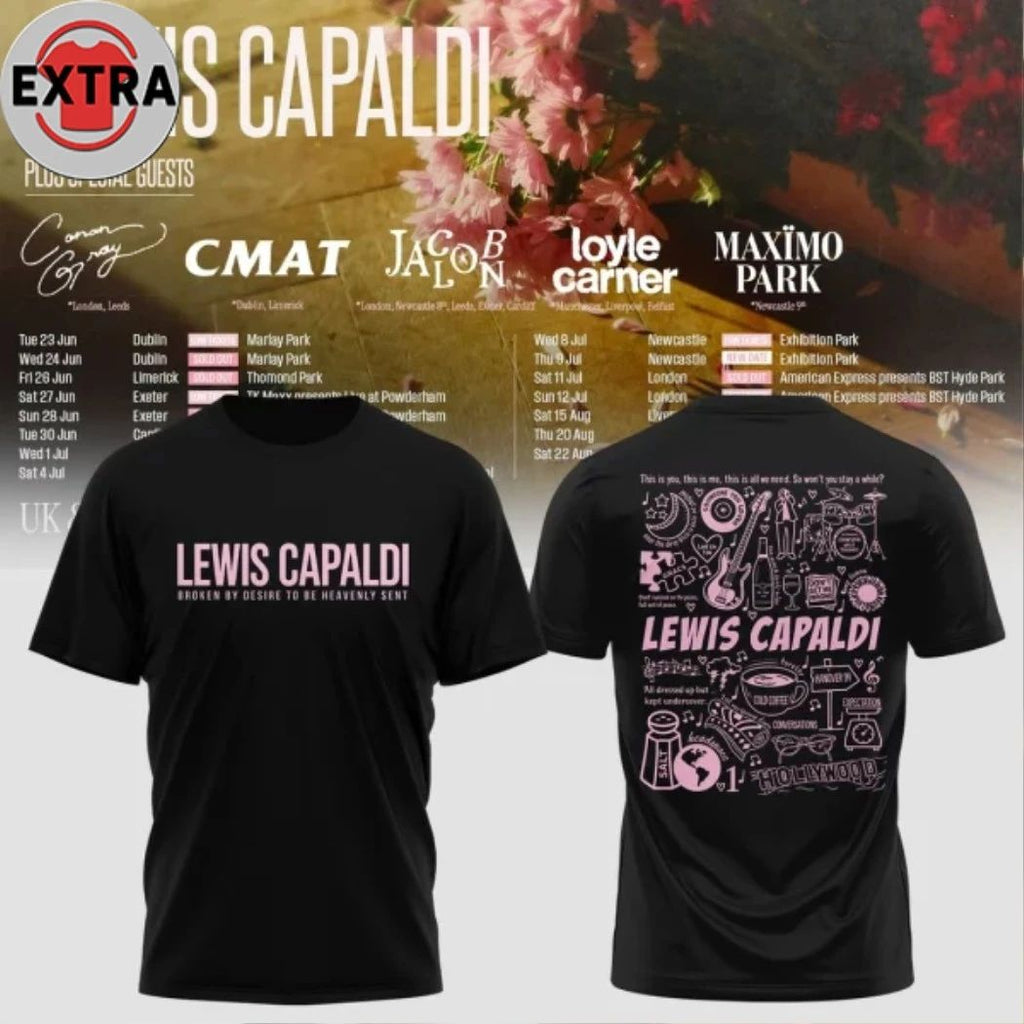 Lewis Capaldi UK & Ireland Summer 2026 Tour Logo Two Sided Shirt