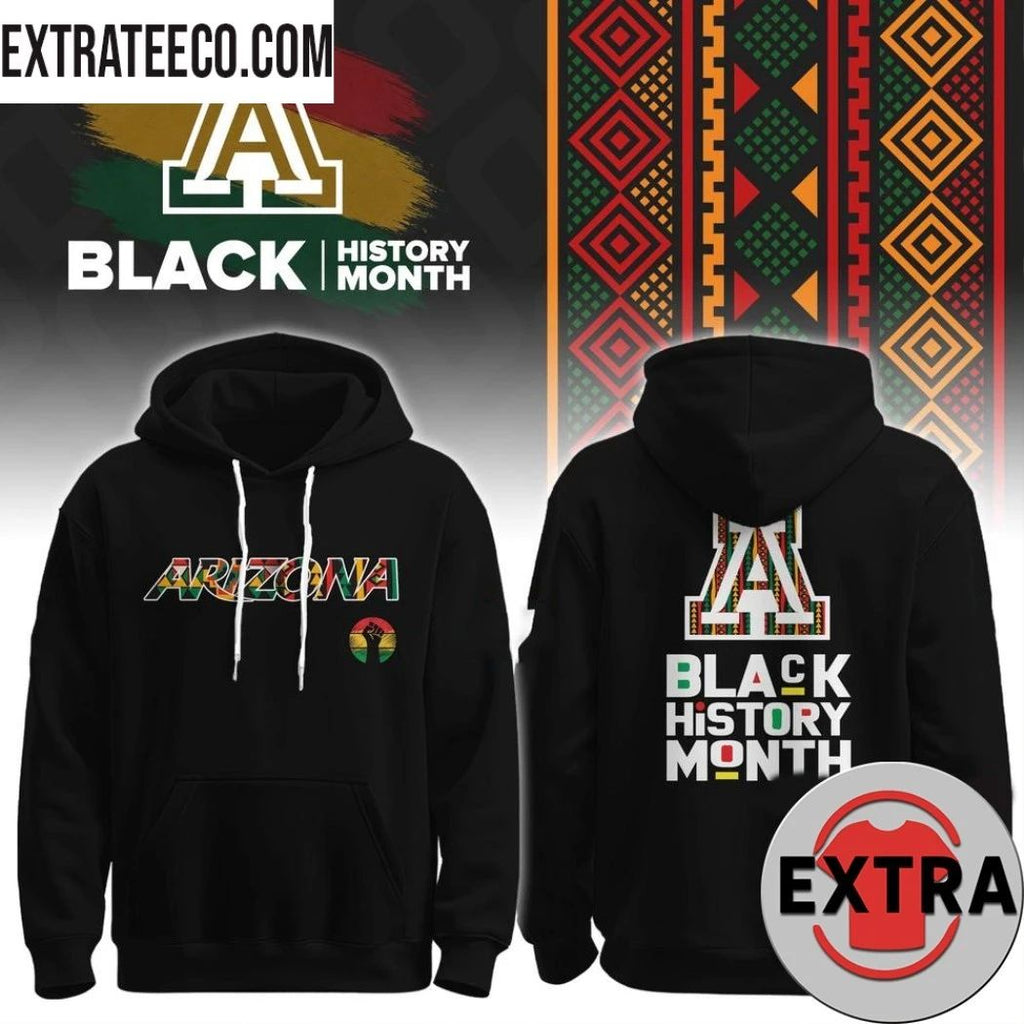 Arizona Wildcats Basketball Black History Month Logo Two Sided 2026 T-Shirt