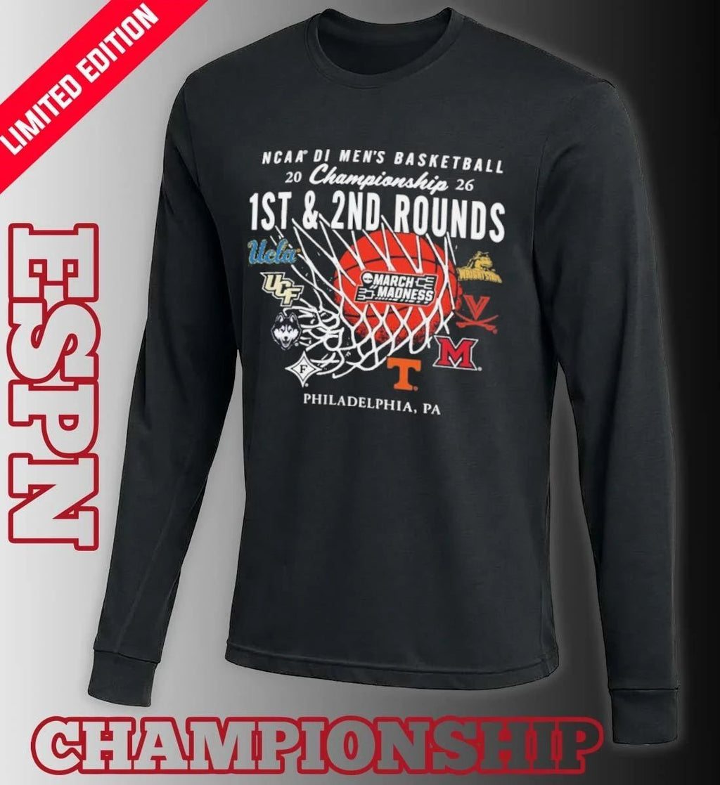 2026 NCAA DI Men’s Basketball 1st, 2nd Rounds – Philadelphia Shirt