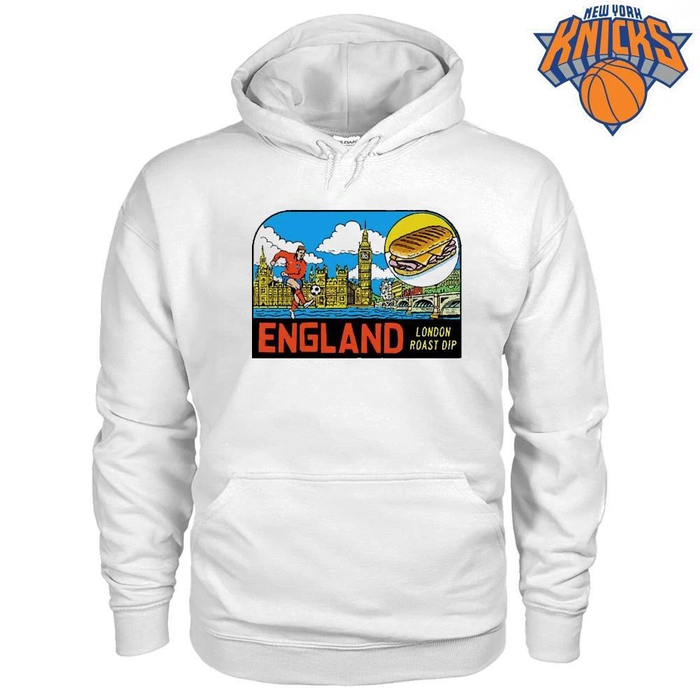 Vintage England Soccer London Roast Dip Big Ben Football Stadium Shirt