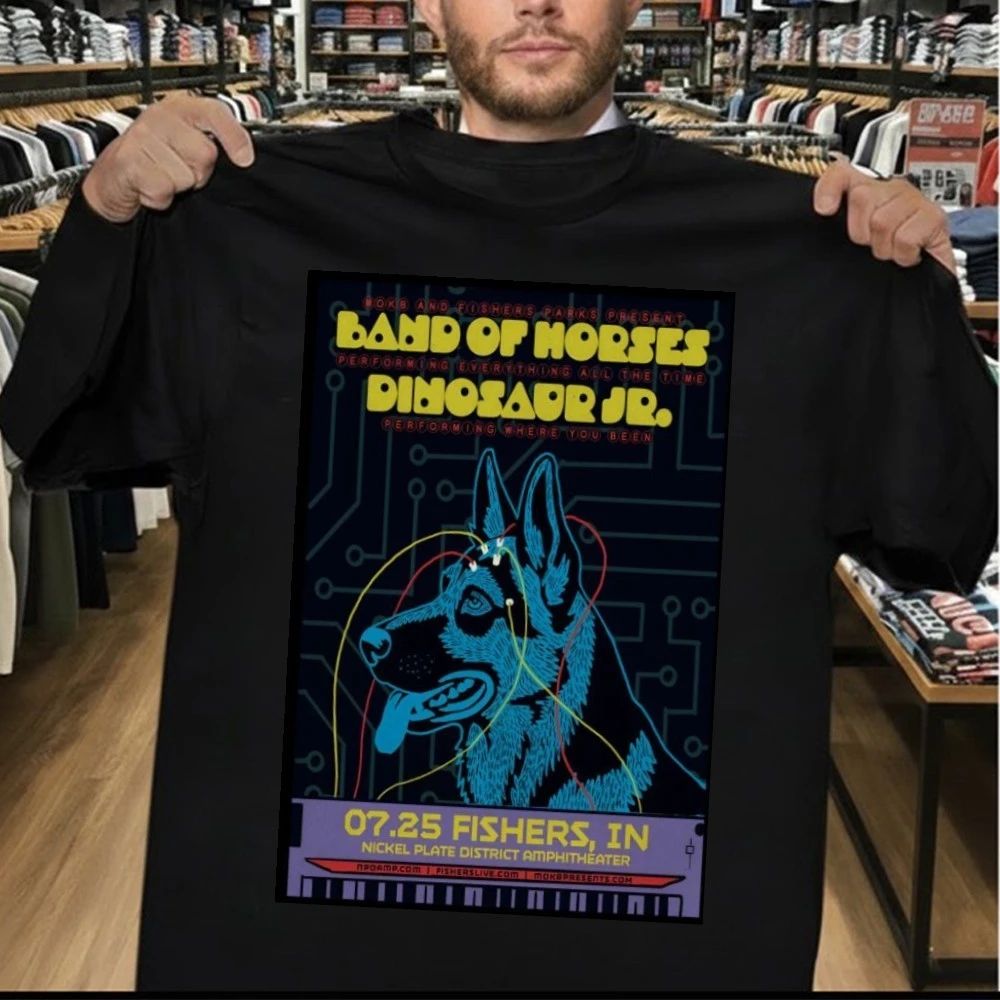 Band Of Horses And Dinosaur JR. 7-25-2026 Fishers IN Poster Shirt