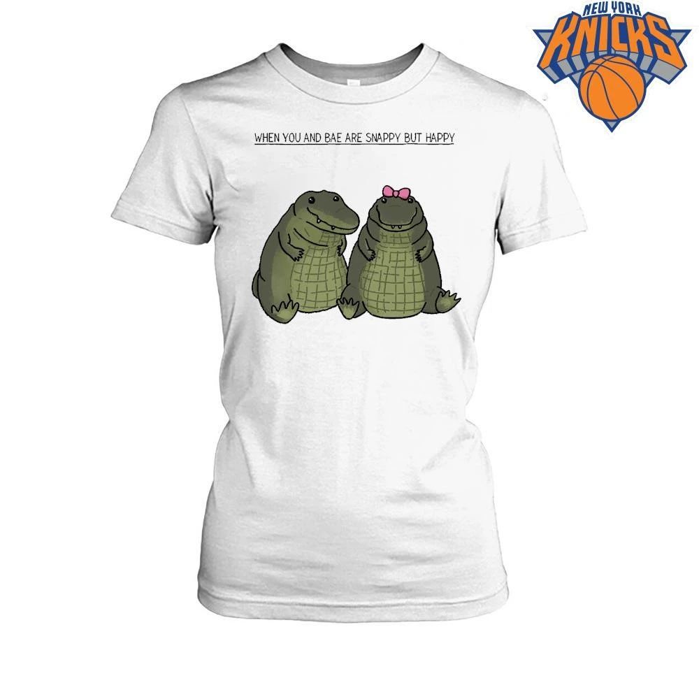 When You And Bae Are Snappy But Happy Cute Alligator Couple Shirt